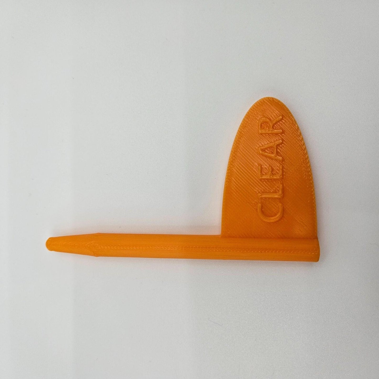 Clear Range Chamber Flag Safety Indicator Universal Fit Rifle Orange - Aus Made