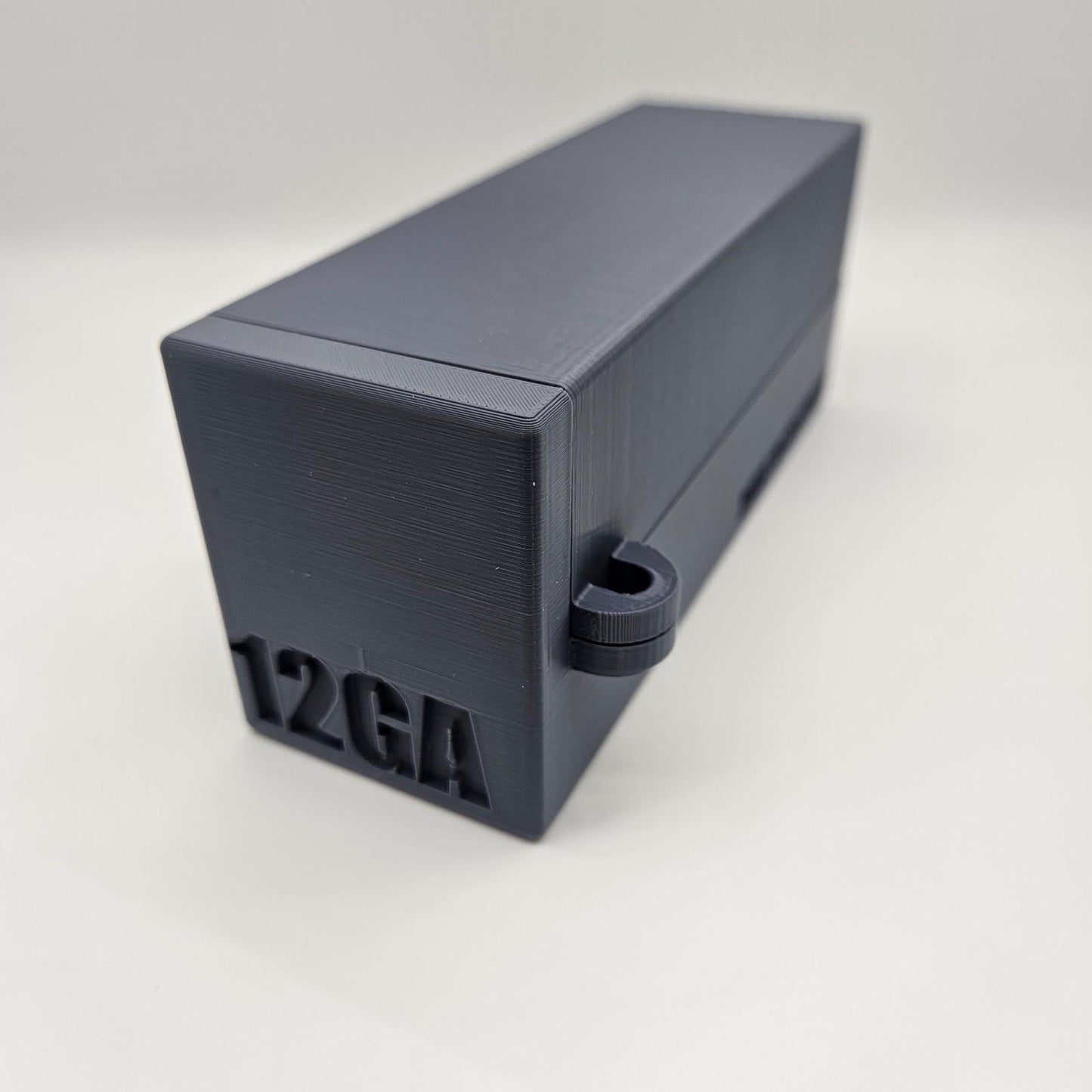 12GA Gauge Lockable Ammo Box Ammunition Dispenser Lock Case 12 Round Shotgun