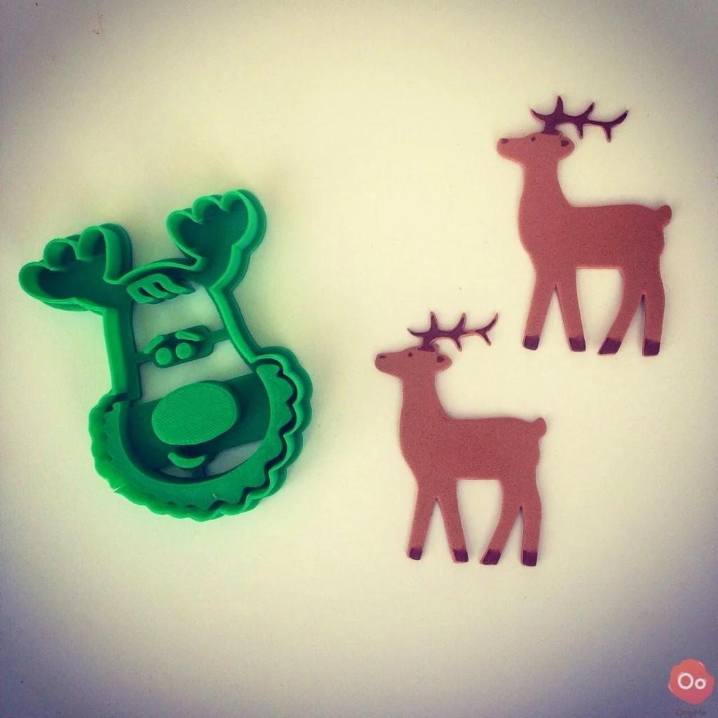 Rudolph the Red Nosed Reindeer Christmas Cookie Cutter Biscuit Set Stamp