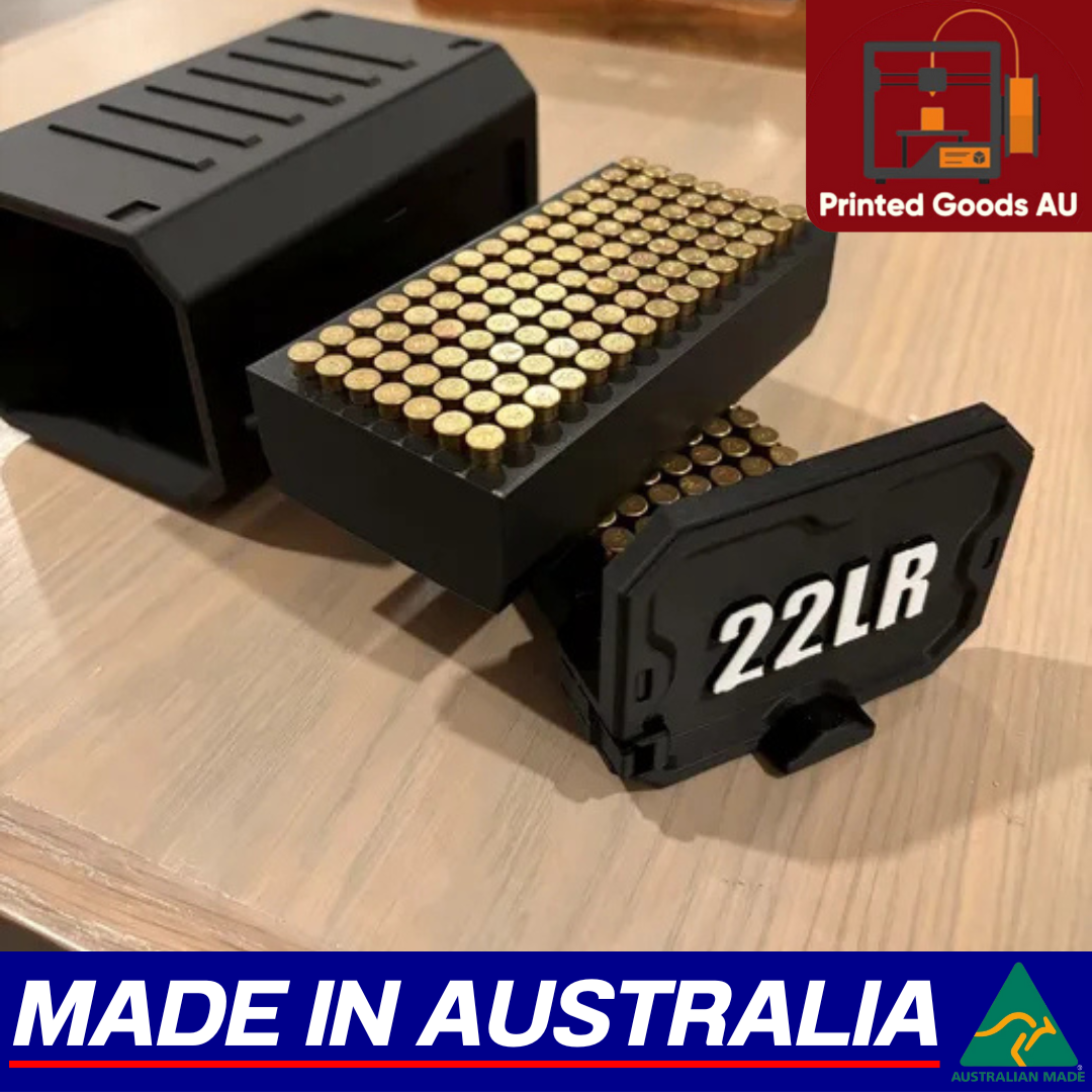 .22lr Ammo Storage Box Case - 210 Round Ammunition Cartridge Rifle Pistol Range