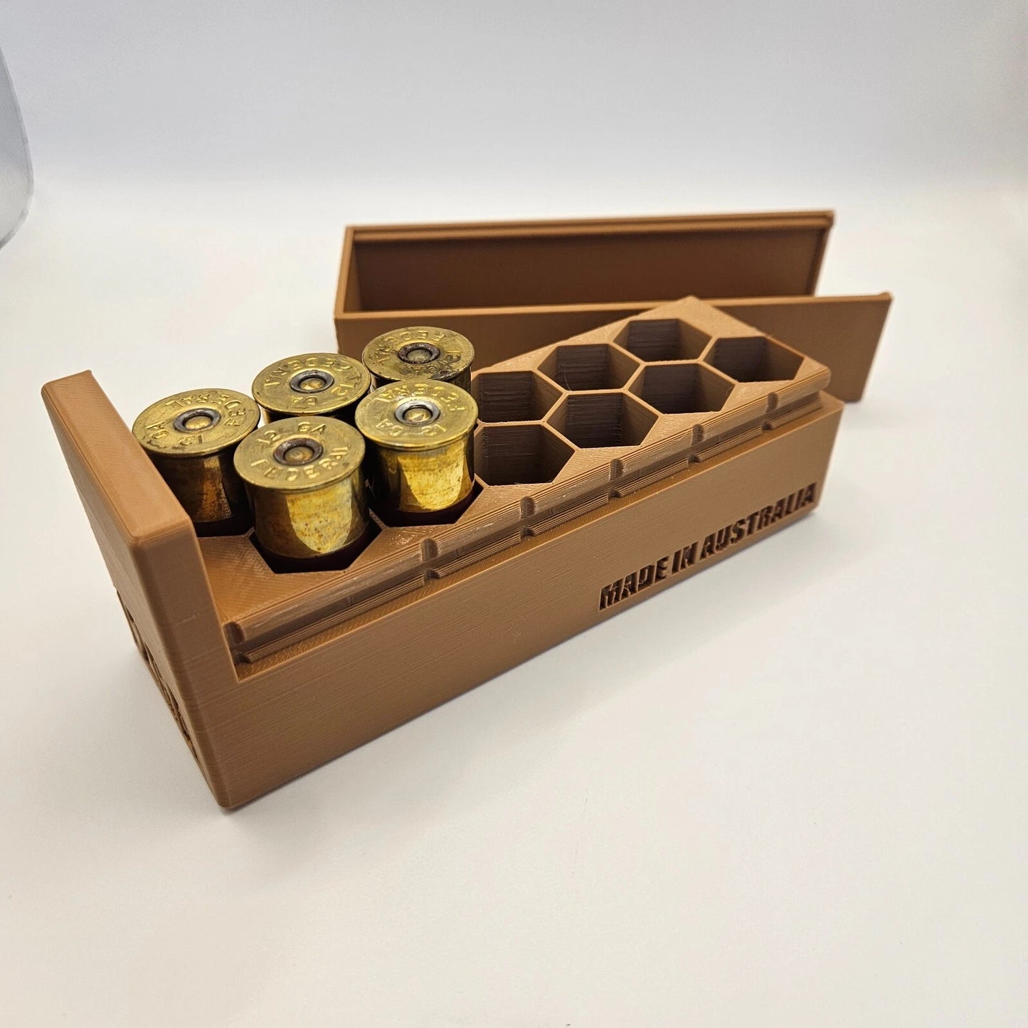 12GA Gauge Ammo Box Dispenser Case Loader 12 Round Shotgun Ammunition Storage