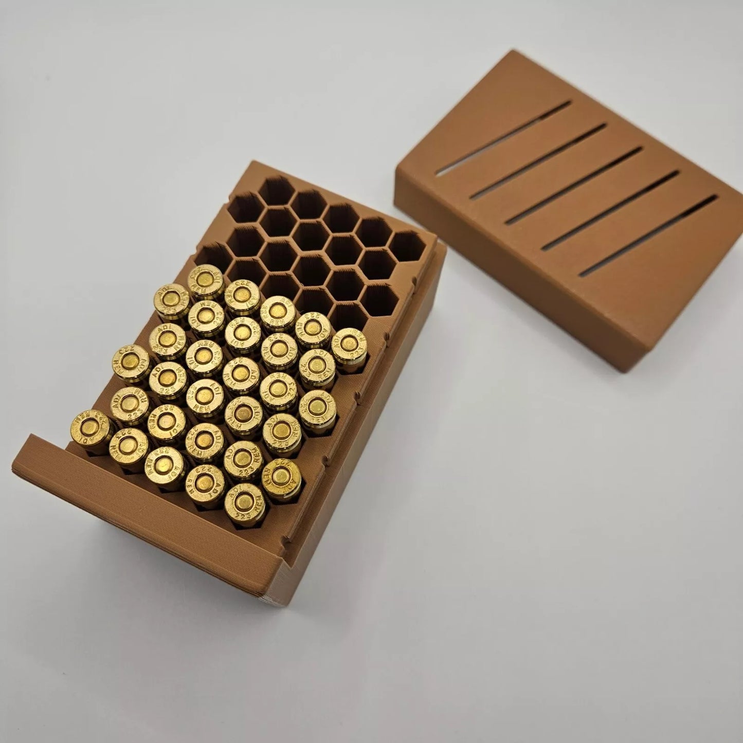 .308 Ammo Box Dispenser Case - 40 Round Rifle Ammunition Storage Loader Range