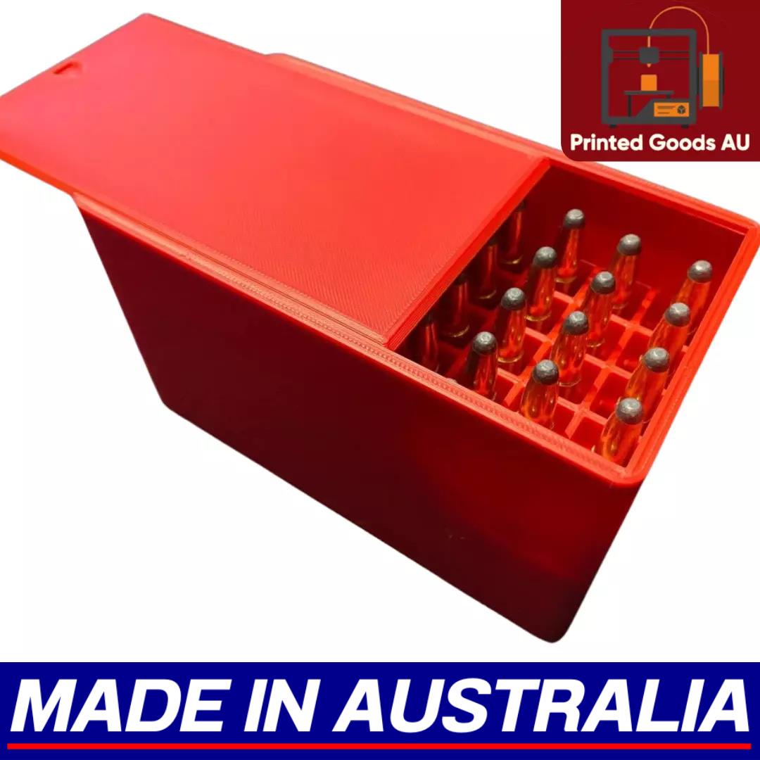 .308 Ammo Box Dispenser Case - 50 Round Rifle Ammunition Storage Loader Range