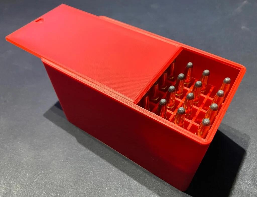 .308 Ammo Box Dispenser Case - 50 Round Rifle Ammunition Storage Loader Range