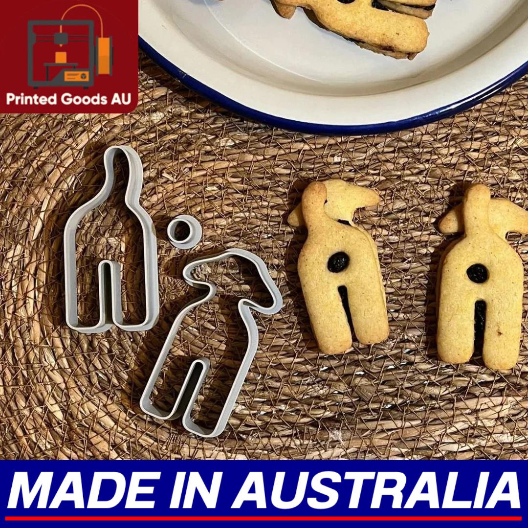 Dog Puppy Butt Cookie Cutter Set Embosser Stamp Biscuit Fondant Cutters Mould