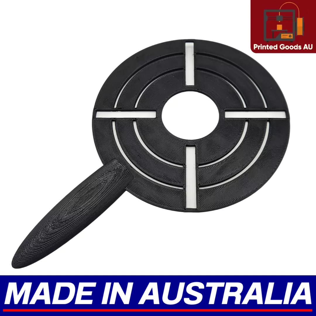 Shooting Target Stencil Range Spray Painting 14cm - With Handle - Made in Aust