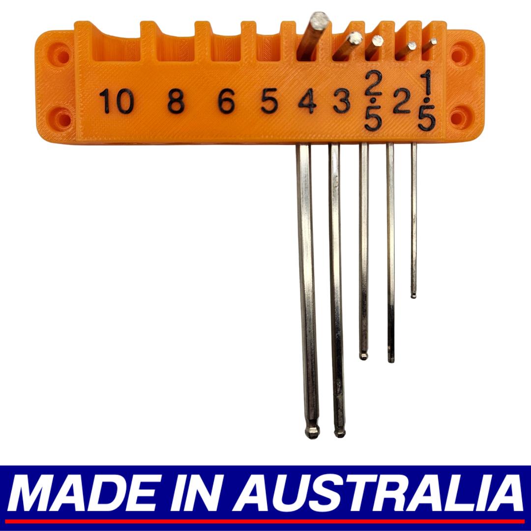 Hex Key Holder - Wall Mounted DIY Garage Workspace Screwdriver Organiser