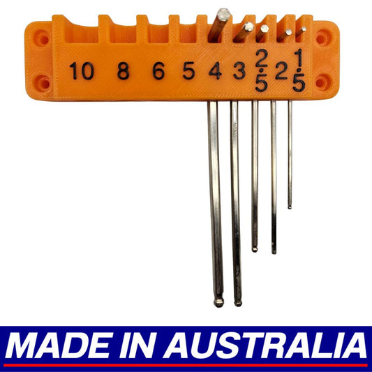 Hex Key Holder - Wall Mounted DIY Garage Workspace Screwdriver Organiser