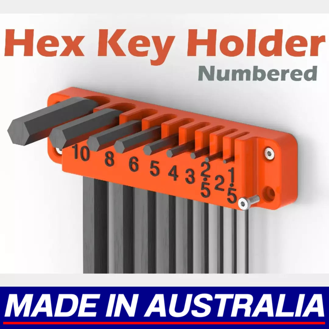 Hex Key Holder - Wall Mounted DIY Garage Workspace Screwdriver Organiser