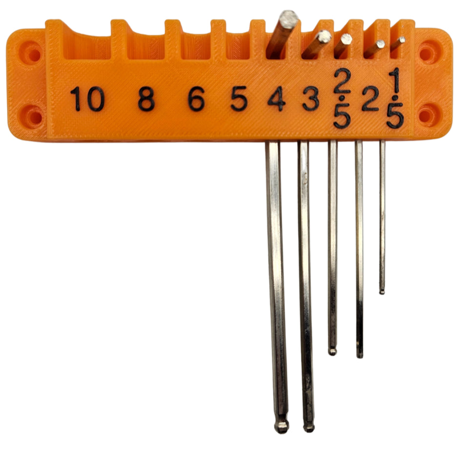 Hex Key Holder - Wall Mounted DIY Garage Workspace Screwdriver Organiser