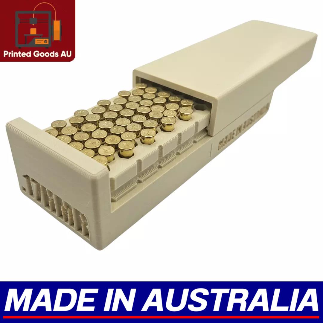 .17HMR Ammo Storage Box Dispenser Case - 100 Round Ammunition Rifle Pistol Range
