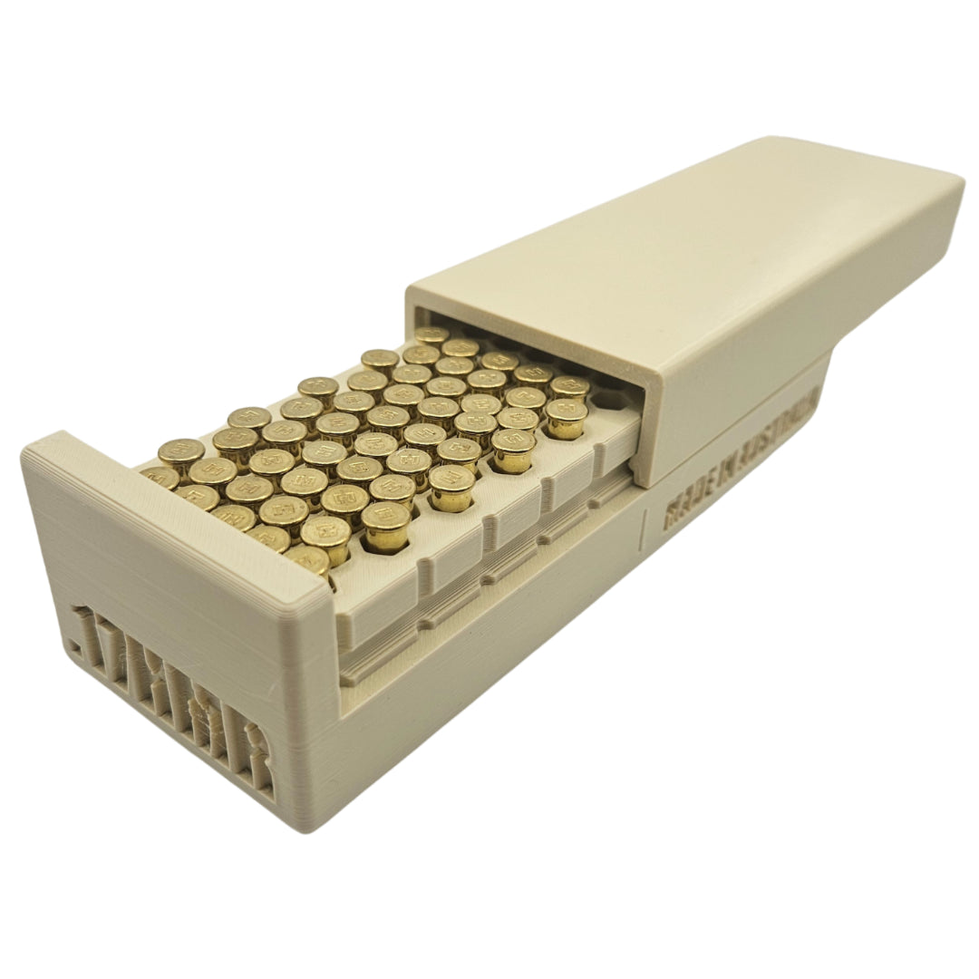 .17HMR Ammo Storage Box Dispenser Case - 100 Round Ammunition Rifle Pistol Range