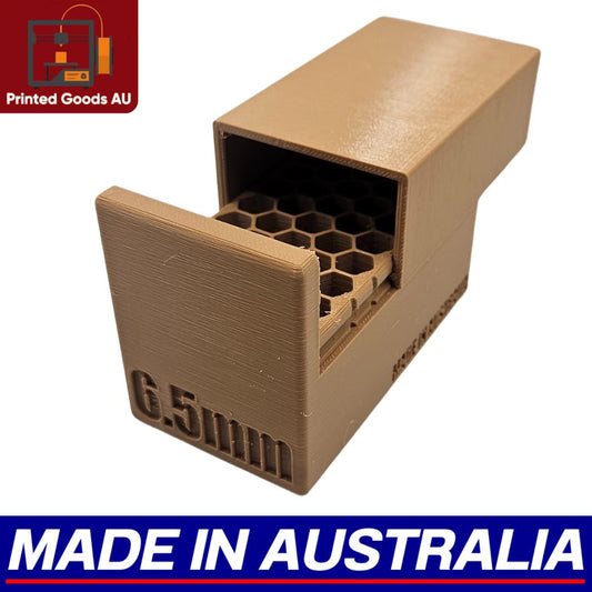 6.5 Ammo Box Dispenser Case - 40 Round Rifle Ammunition Storage Loader Range