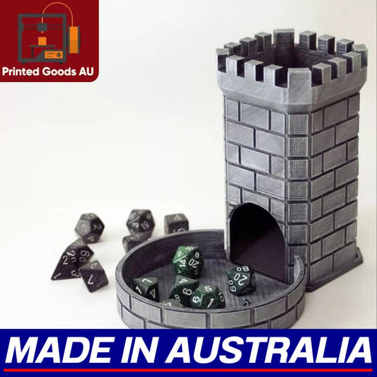Castle Dice Tower and Tray Warhammer Dungeons and Dragons DND TRPG