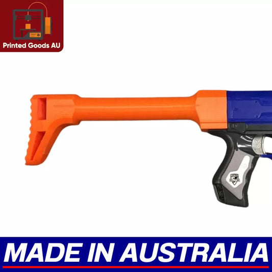 Nerf Shoulder Stock Gun Blaster Solid Adult Sized - MADE IN AUSTRALIA