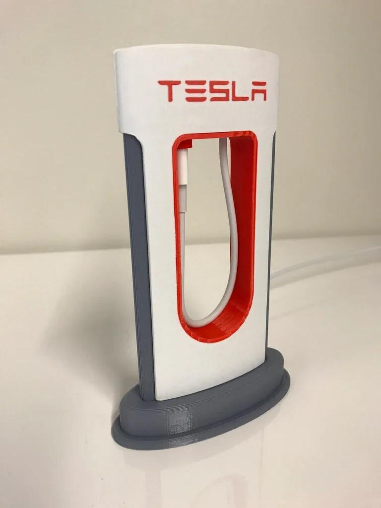 Tesla Phone Charger Holder Fits Samsung USB C Android Cord Port - Made in Aust