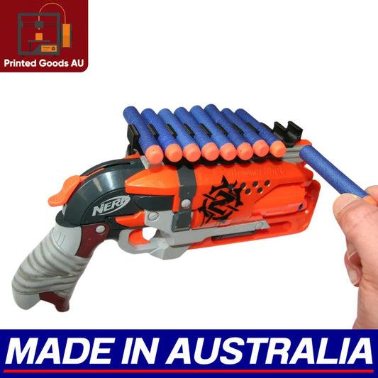 Nerf 10 Round Dart Holder Magazine Clip Mag Picatinny Sliding Rail Quick Reload