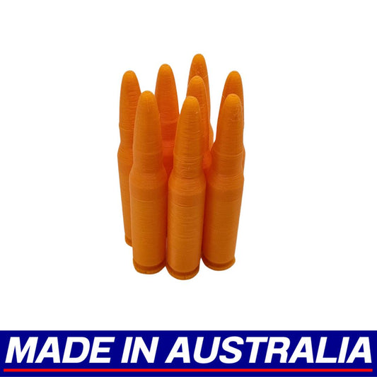 .308 WIN Snap Caps - Dummy Rounds 8x Pack Plastic Training Ammo Centrefire