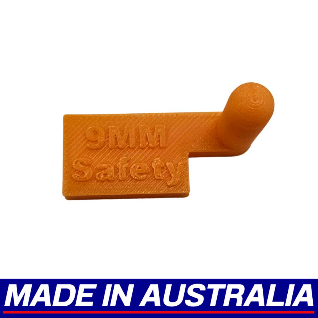 Pistol Range Chamber Flag Empty Safety Indicator Universal Fit Orange - Aus Made
