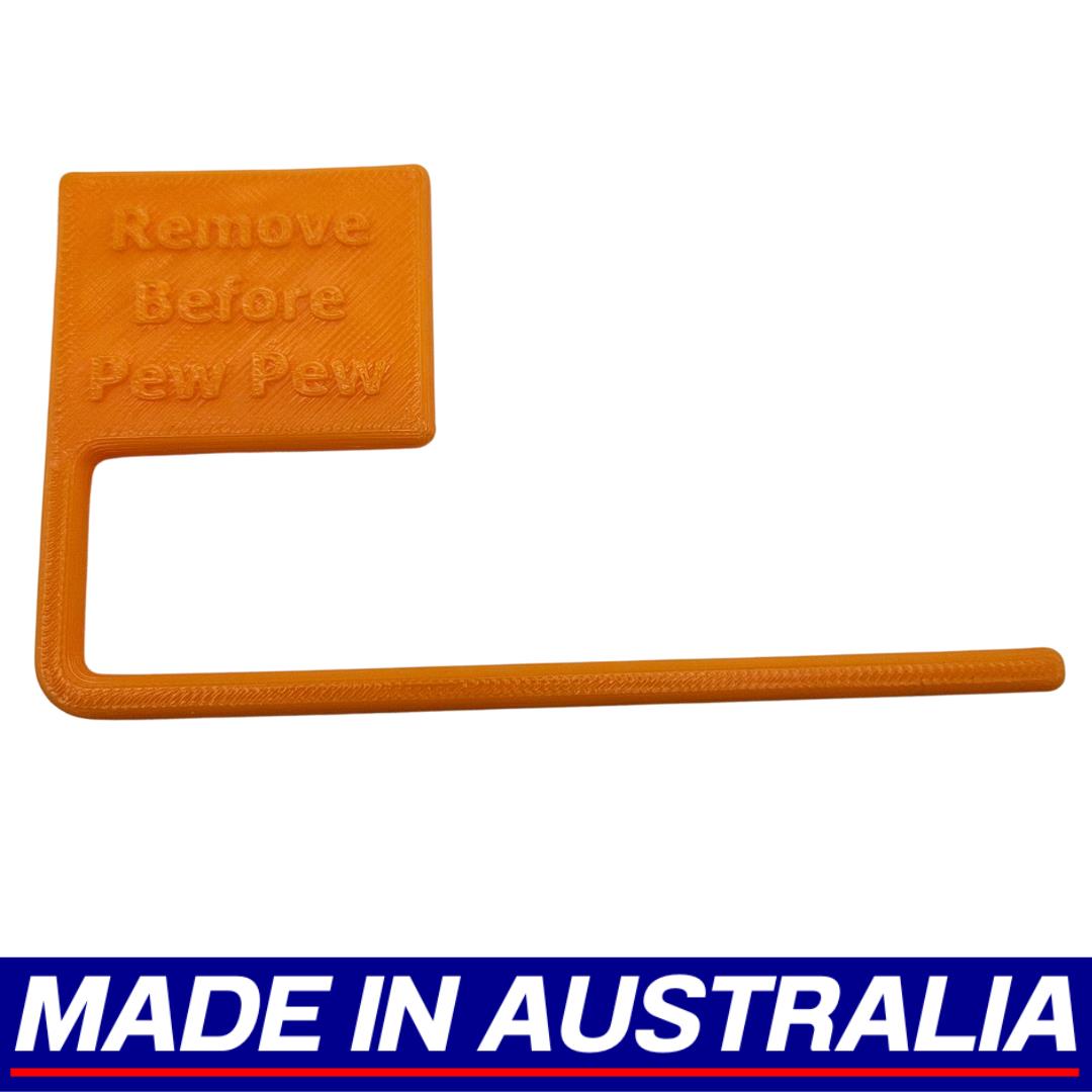 Remove Before Pew Rifle Range Chamber Flag Empty Safety Indicator Universal Fit