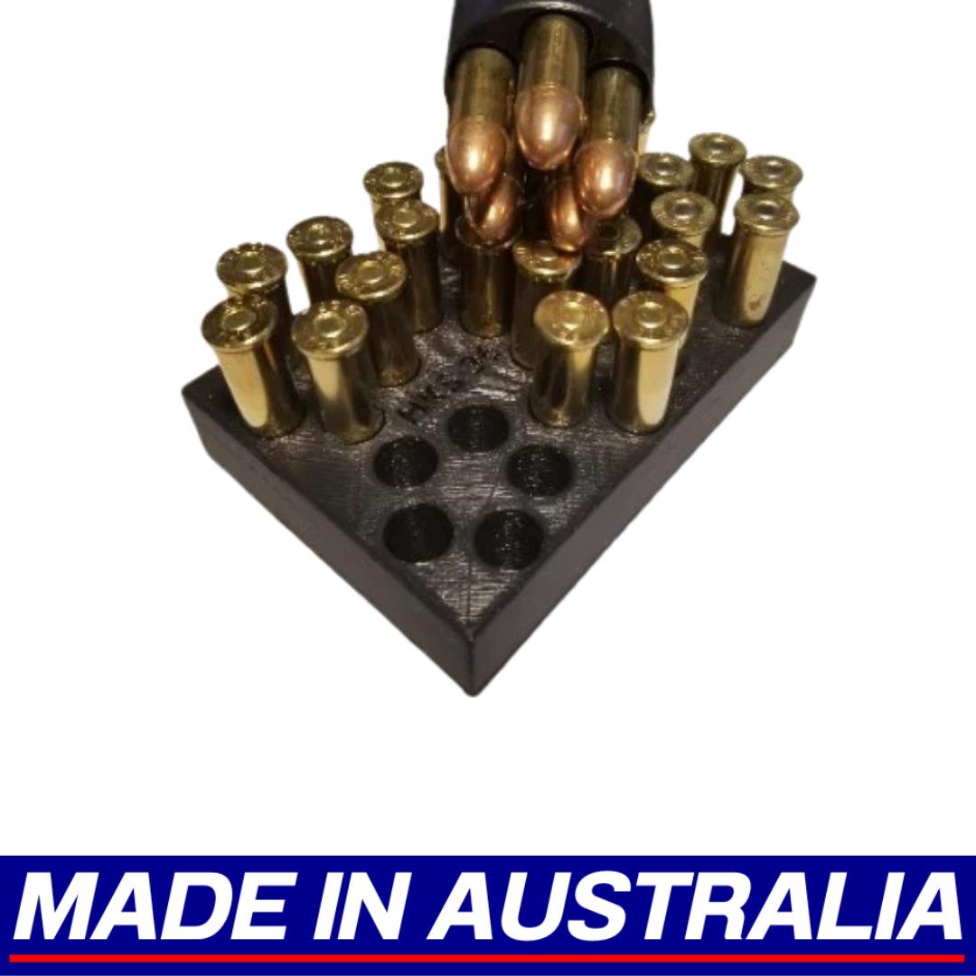 Reloading Block Speed Loader Ammunition Pistol + .357 .38 .40 Other Calibres