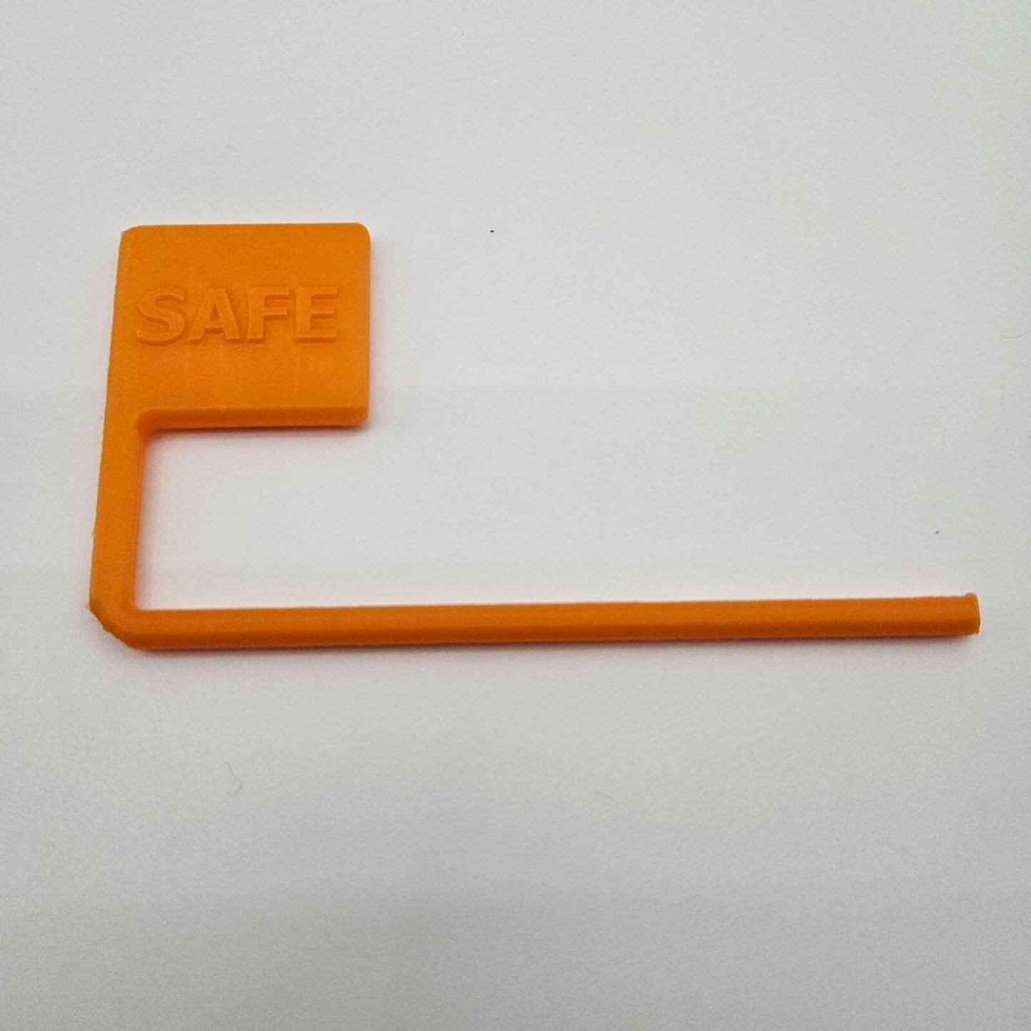 Safe Rifle Range Chamber Flag Empty Safety Indicator Universal Fit Clear Orange