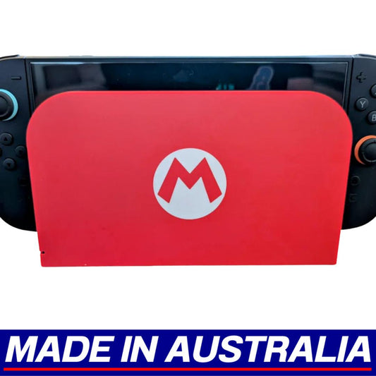 Nintendo Switch 2 Faceplate Super Mario Red Dock Charging Cradle Decal Snap-On