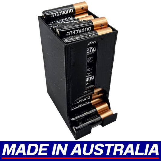 AAA Battery Dispenser 50 Batteries Desktop Holder Organiser Storage Box Case