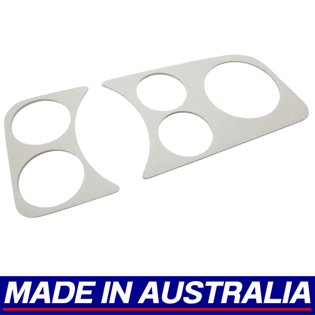 Volkswagen VW Beetle Dashboard Trim Cover Panel White 52mm + 80mm Gauge RHD
