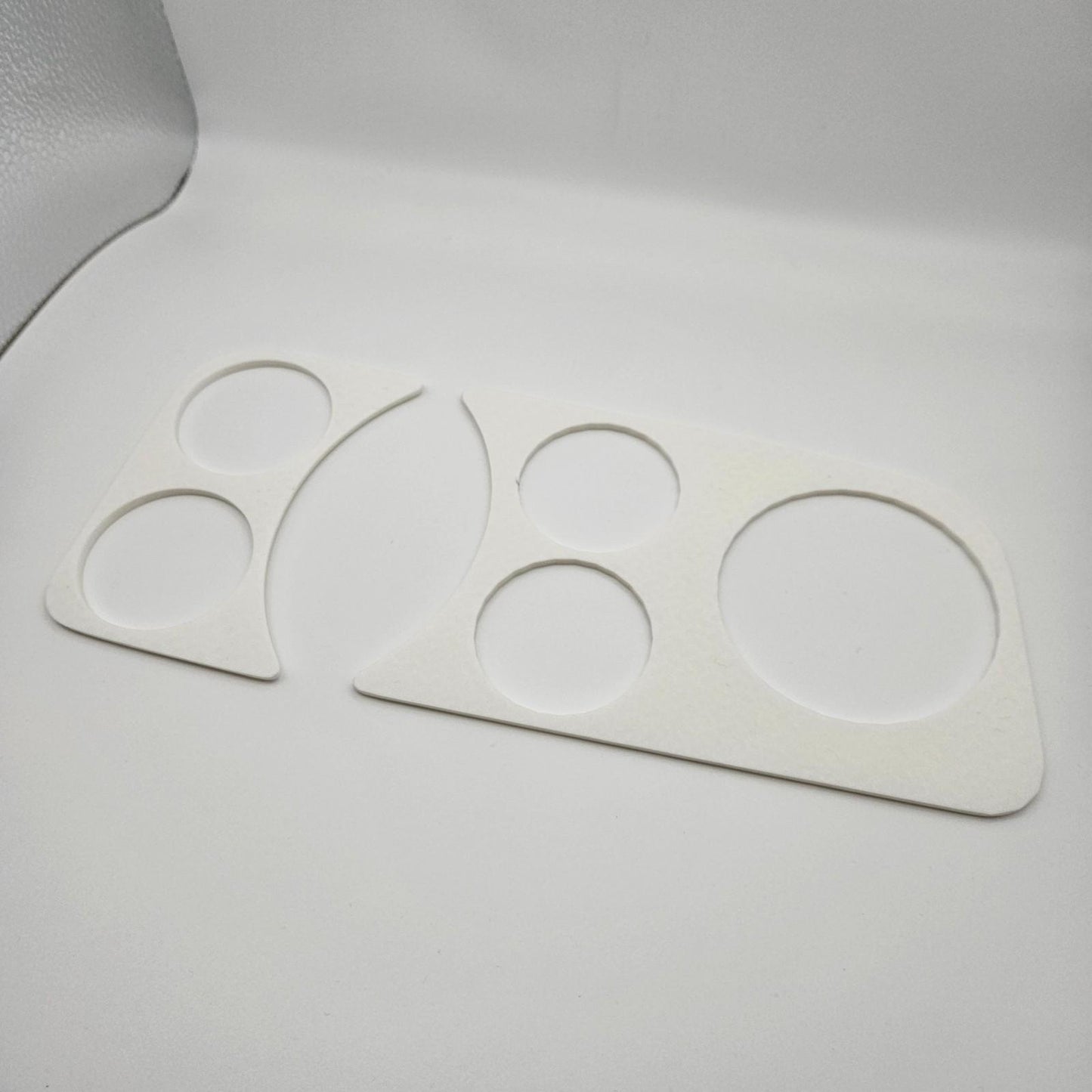 Volkswagen VW Beetle Dashboard Trim Cover Panel White 52mm + 80mm Gauge RHD