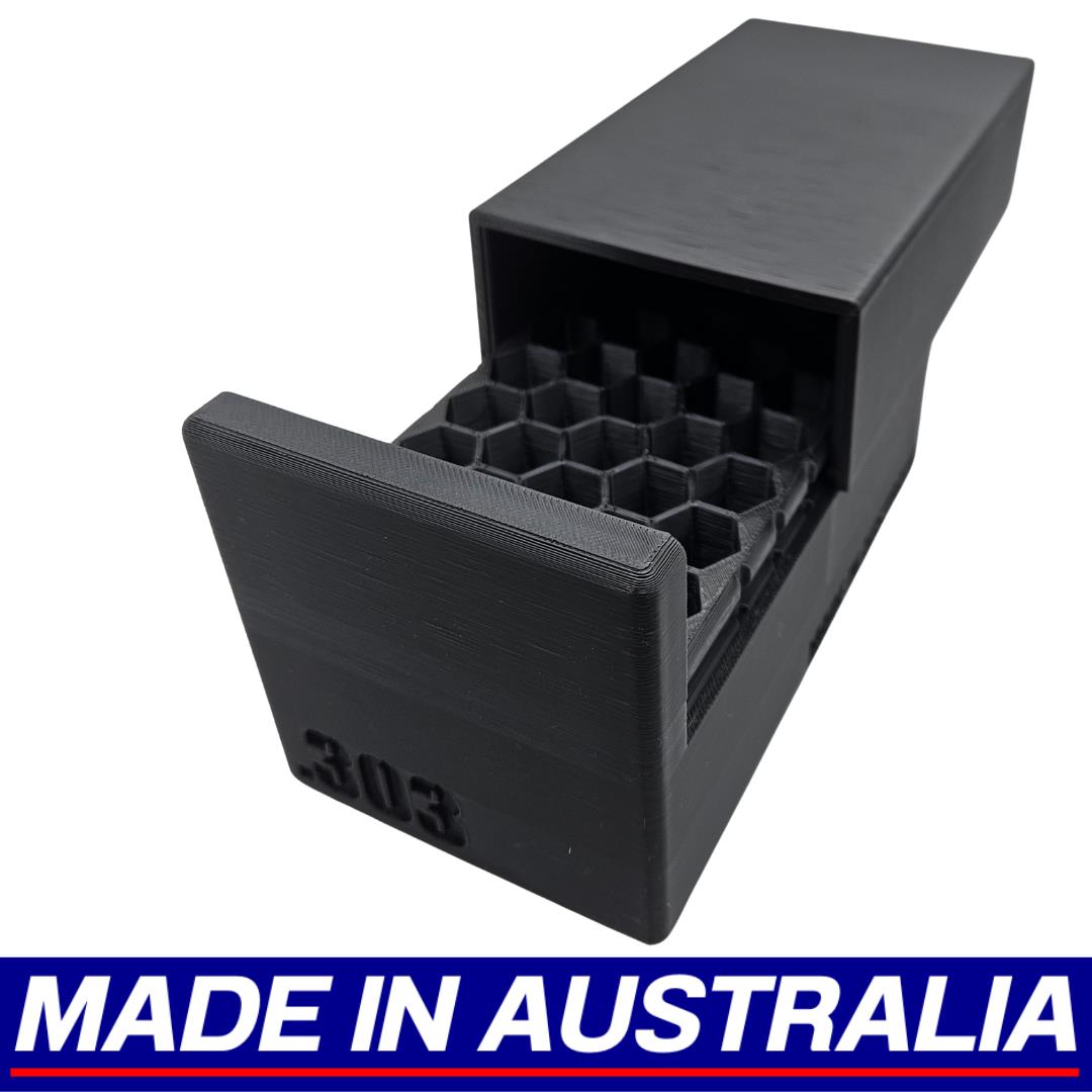 .303 British Ammo Box Dispenser Case 40 Round Rifle Ammunition Storage Loader