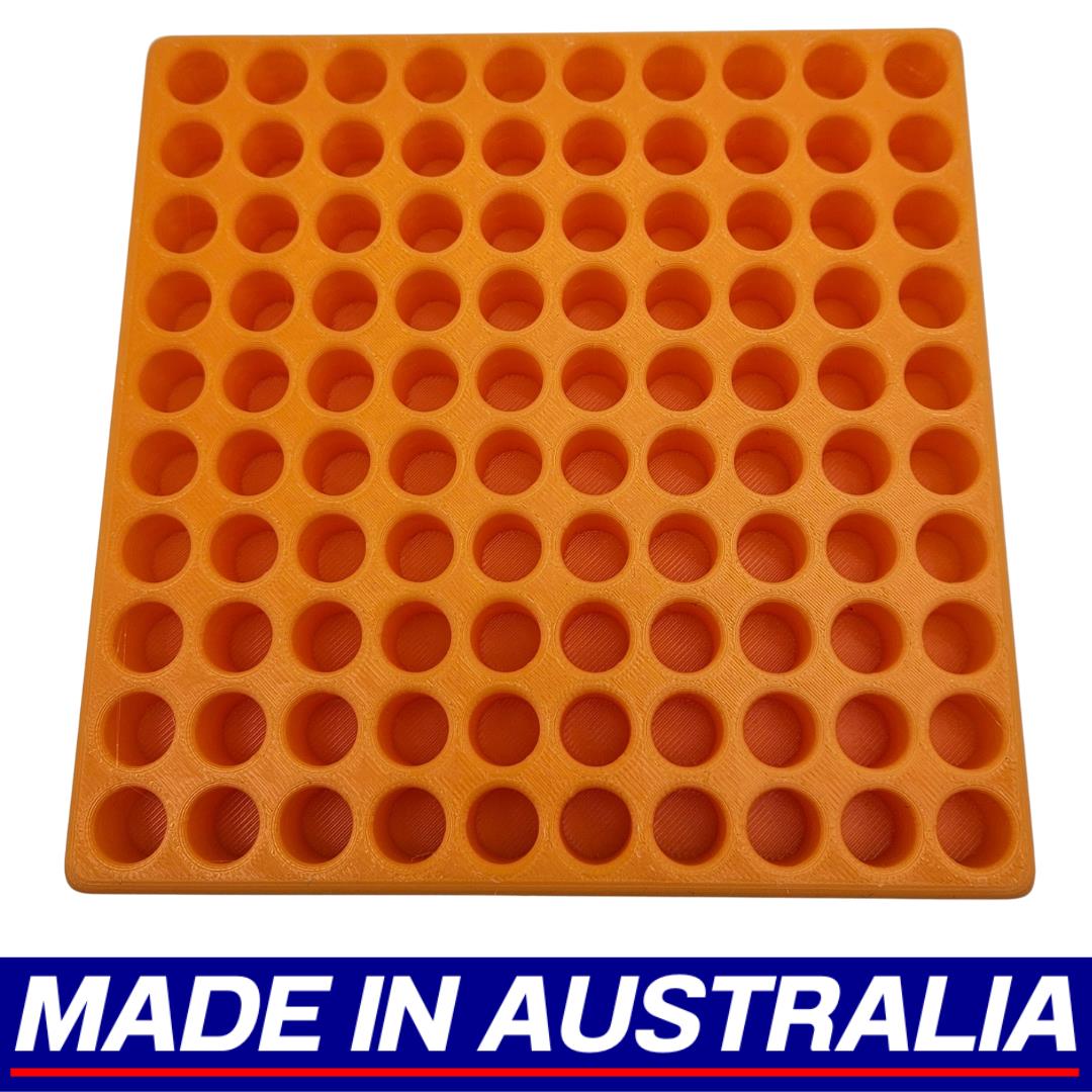 .223 Reloading Block Ammo Stand Ammunition Loading Tray - 100 Round Capacity