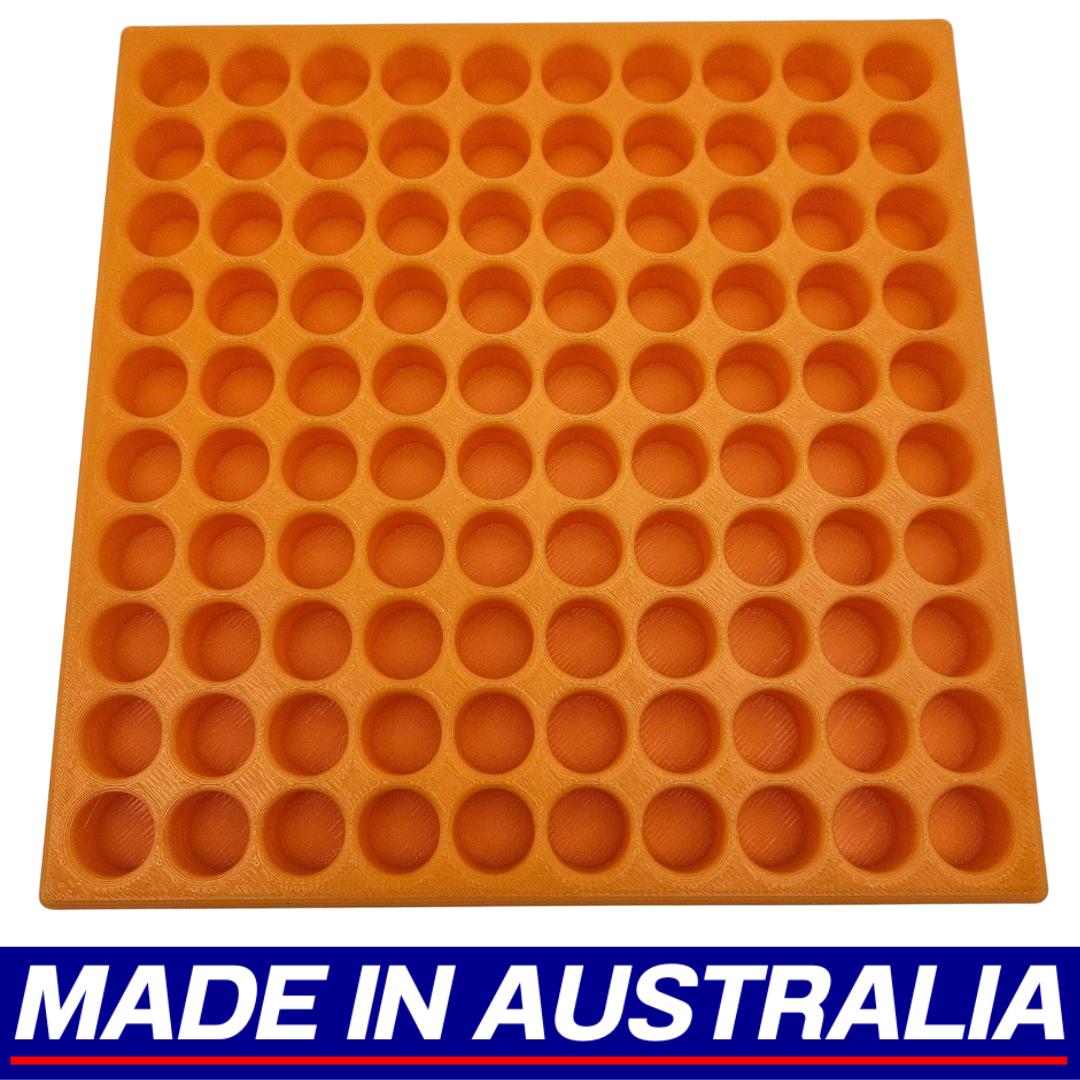 .308 Reloading Block Ammo Stand Ammunition Loading Tray - 100 Round Capacity