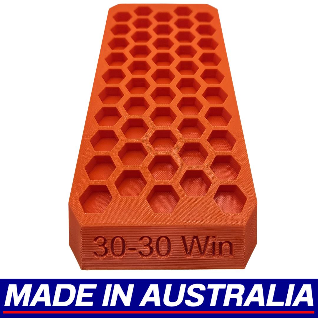 .30-30 Win Reloading Block Ammo Stand Ammunition Loading Tray 50 Round Capacity