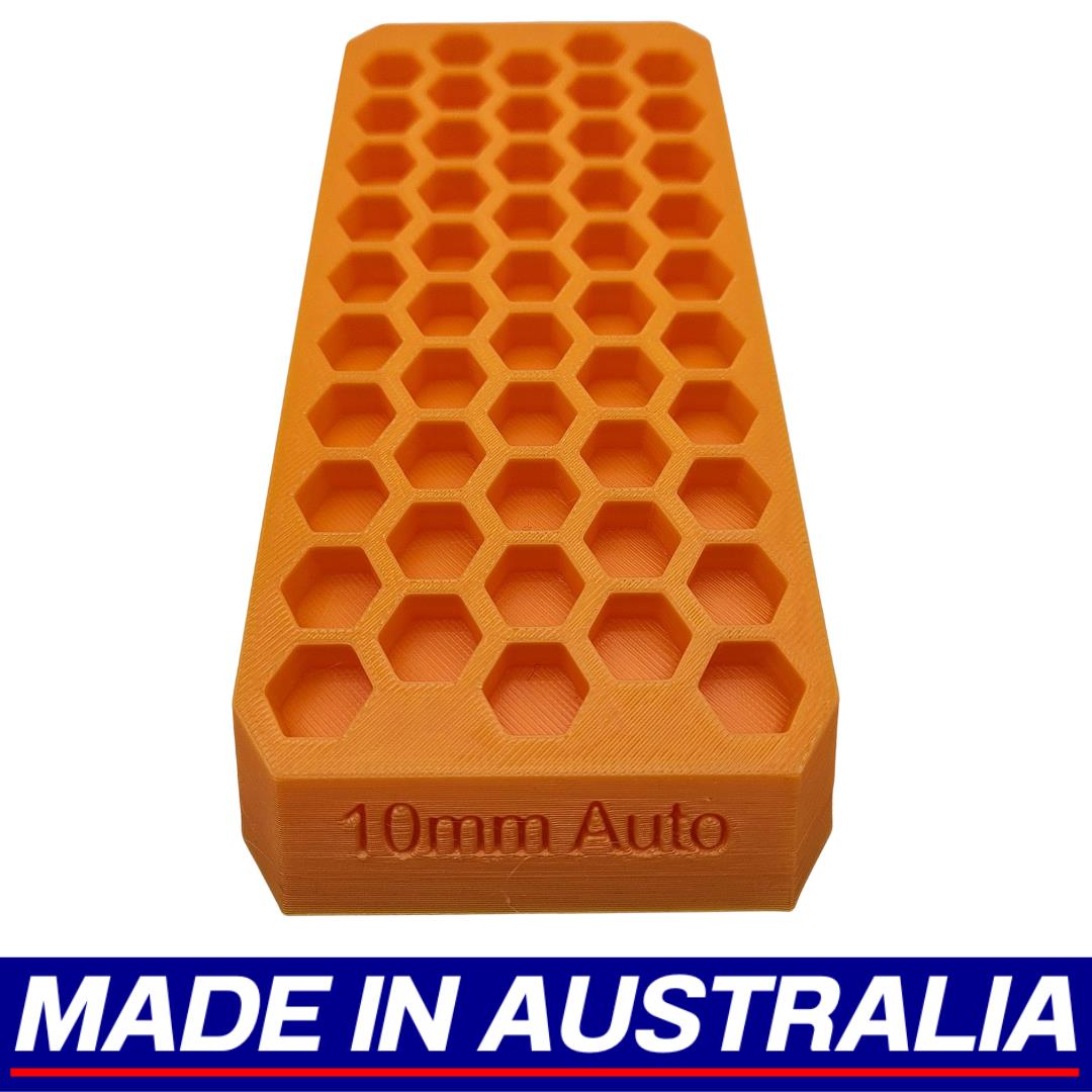 10mm Auto Reloading Block Ammo Stand Ammunition Loading Tray - 50 Round Capacity