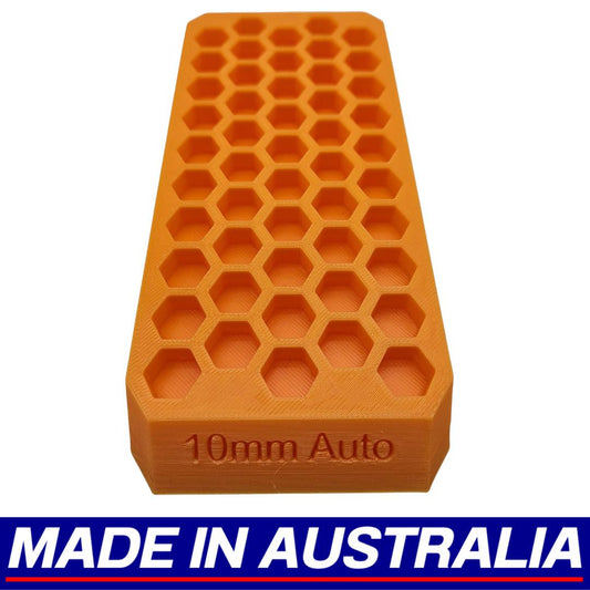 10mm Auto Reloading Block Ammo Stand Ammunition Loading Tray - 50 Round Capacity