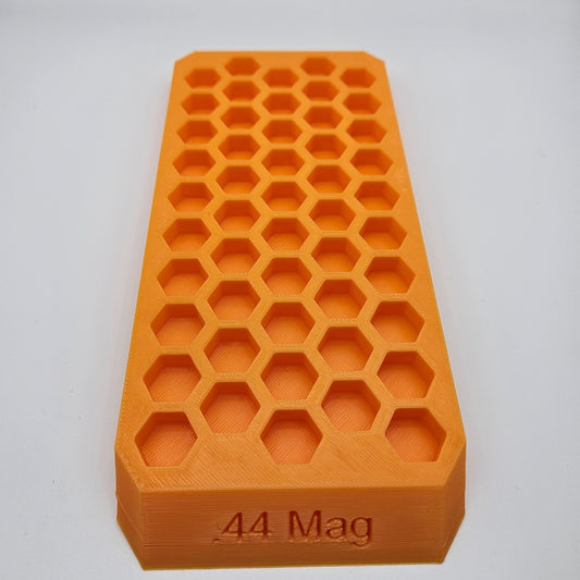 44 Magnum Reloading Block Ammo Stand Ammunition Loading Tray - 50 Round Capacity