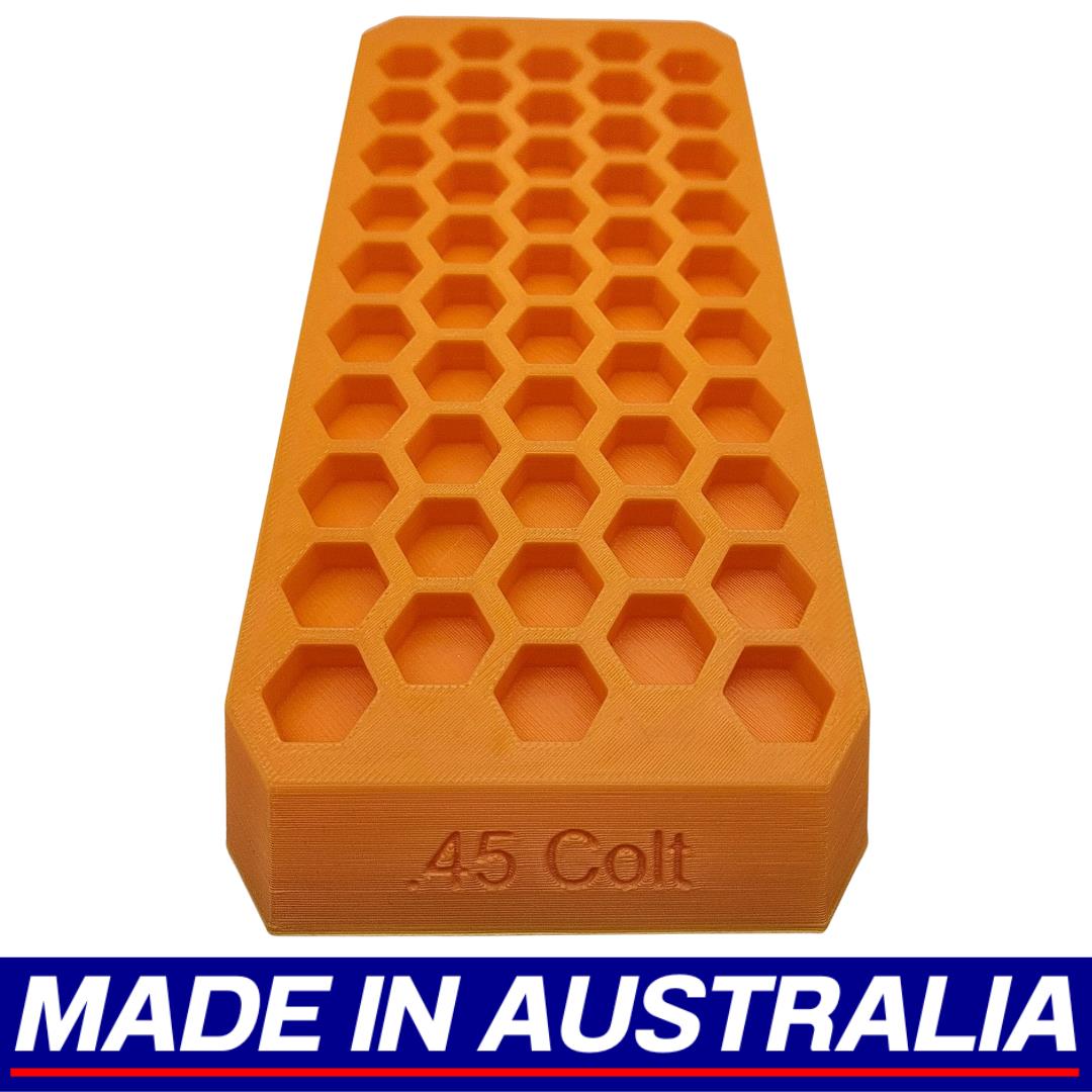 .45 Colt Reloading Block Ammo Stand Ammunition Loading Tray - 50 Round Capacity