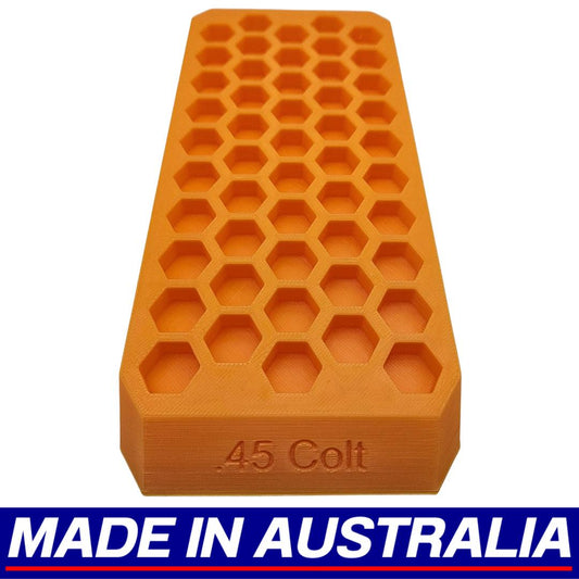 .45 Colt Reloading Block Ammo Stand Ammunition Loading Tray - 50 Round Capacity