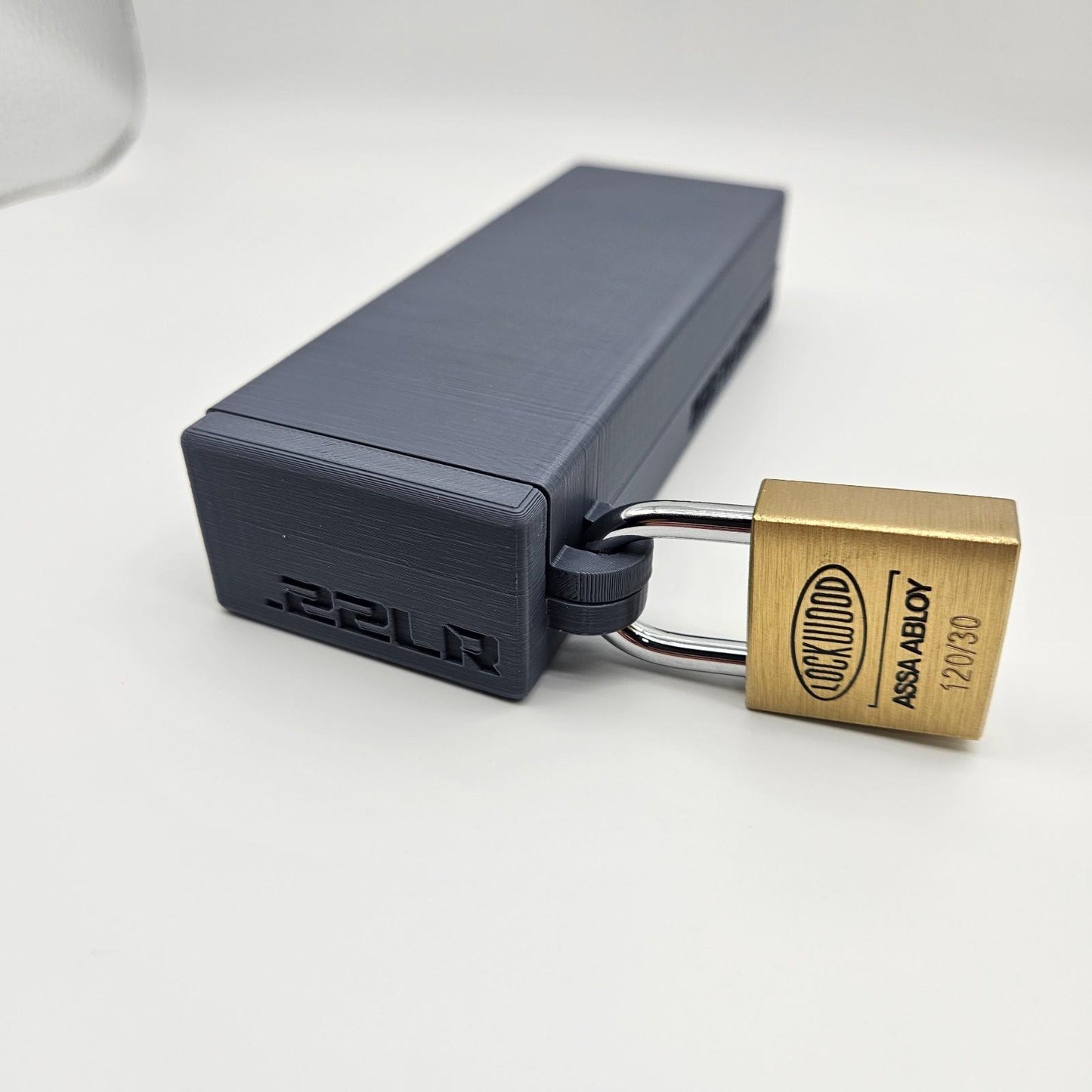 .22lr Lockable Ammo Box Ammunition Dispenser Lock Case 100 Round Rifle / Pistol