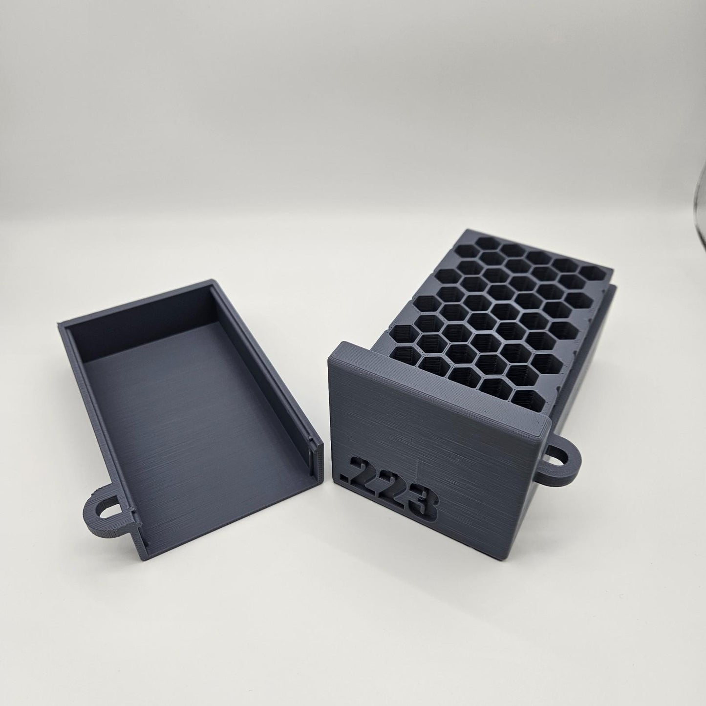 .223 Lockable Ammo Box Ammunition Dispenser Lock Case 50 Round Rifle Storage