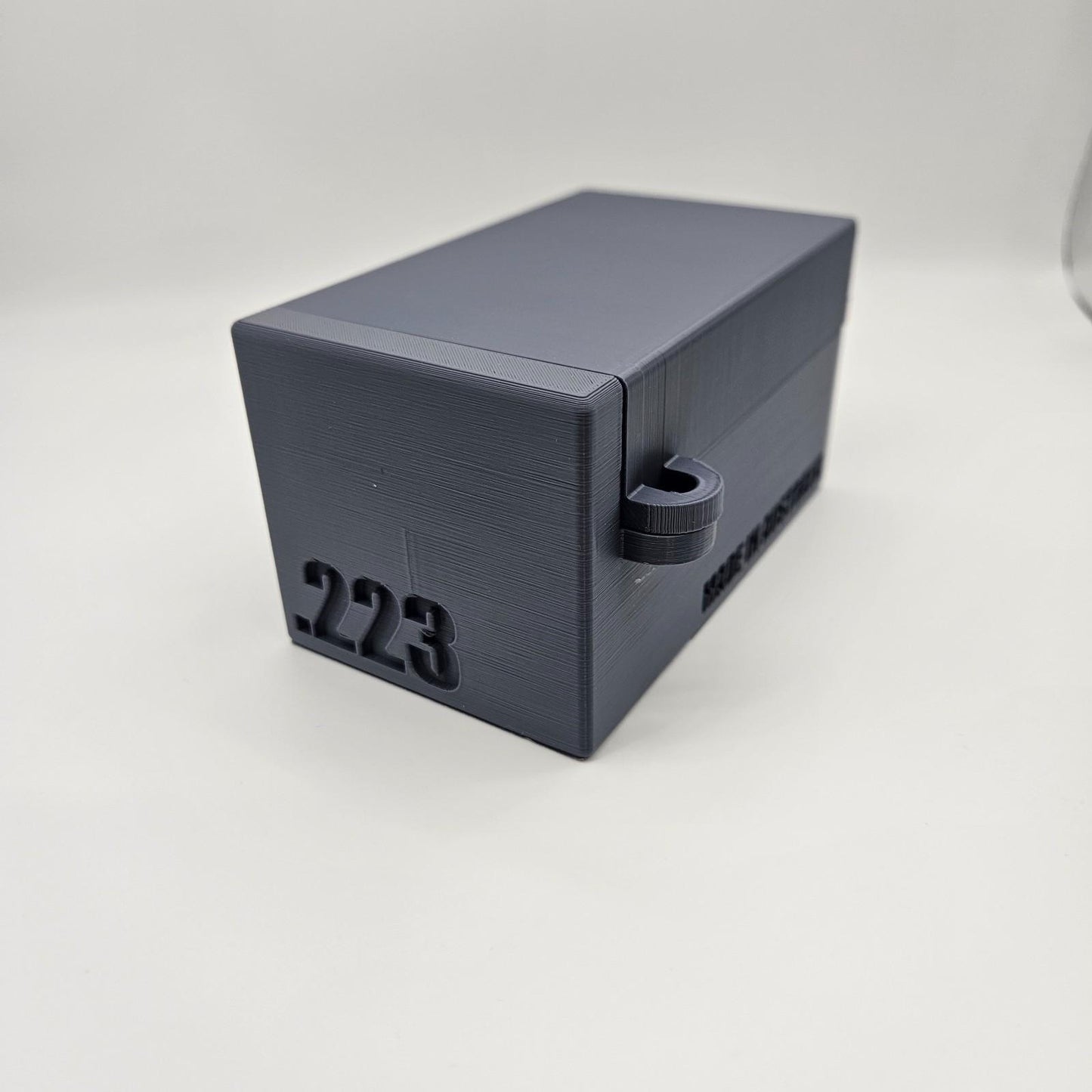 .223 Lockable Ammo Box Ammunition Dispenser Lock Case 50 Round Rifle Storage
