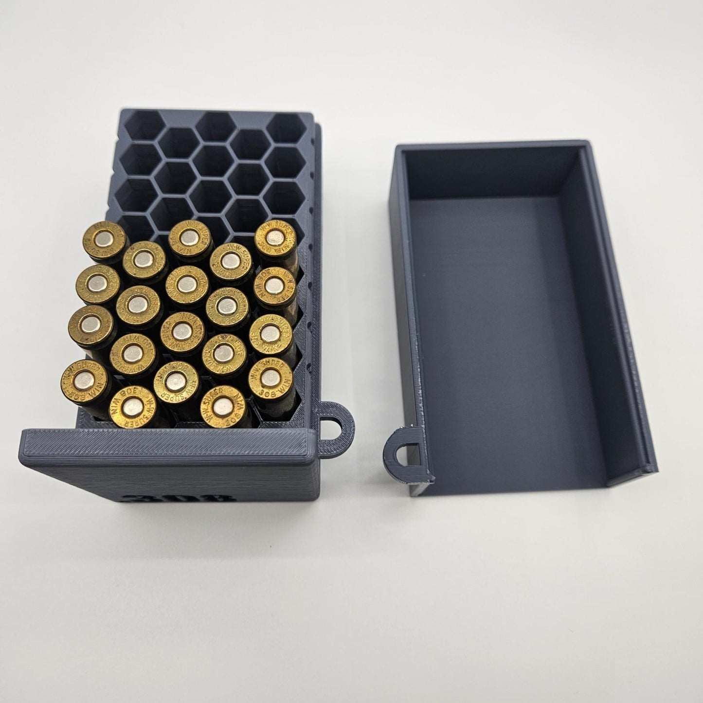 .308 Lockable Ammo Box Ammunition Dispenser Lock Case 40 Round Rifle Storage