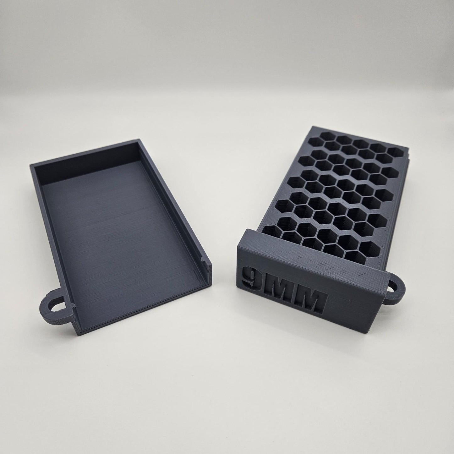 9mm Lockable Ammo Box Ammunition Dispenser Case Lock 50 Round Pistol Storage