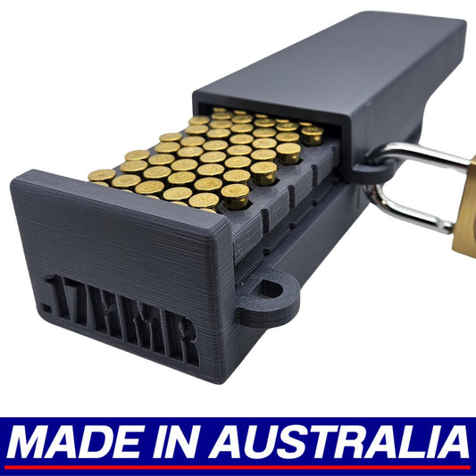 .17HMR Lockable Ammo Storage Box Ammunition Dispenser Lock Case 100 Round