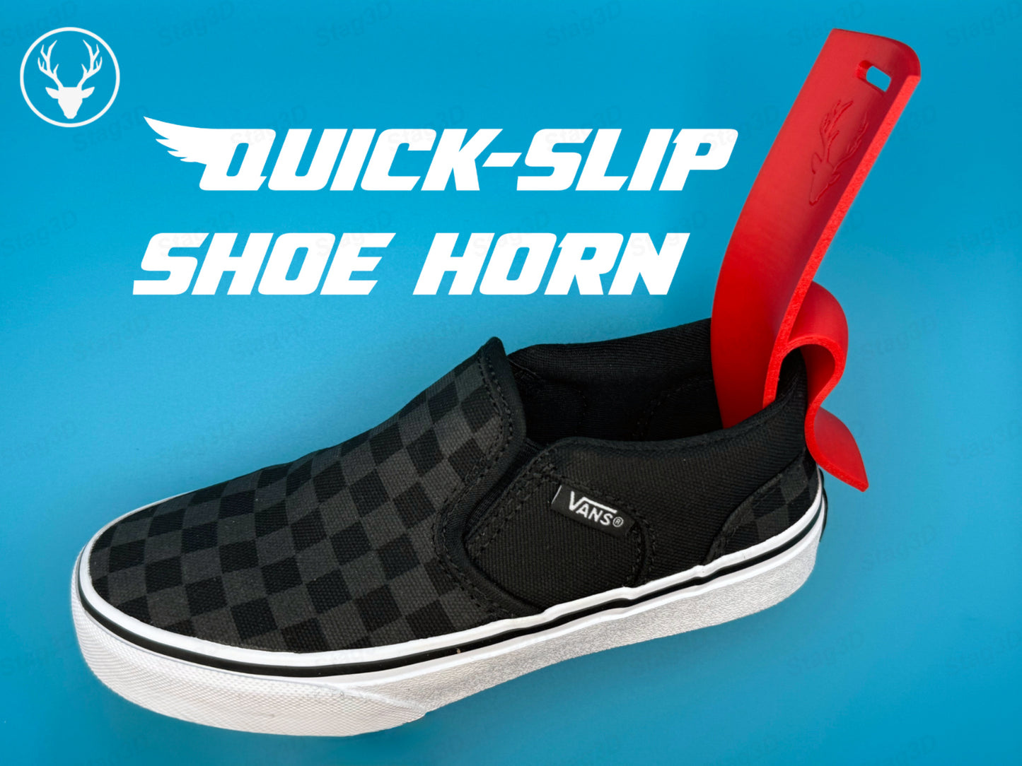 2x Quick-Slip Shoe Horn Ergonomic Fast Portable Helper Sneaker Boots Compact Aid