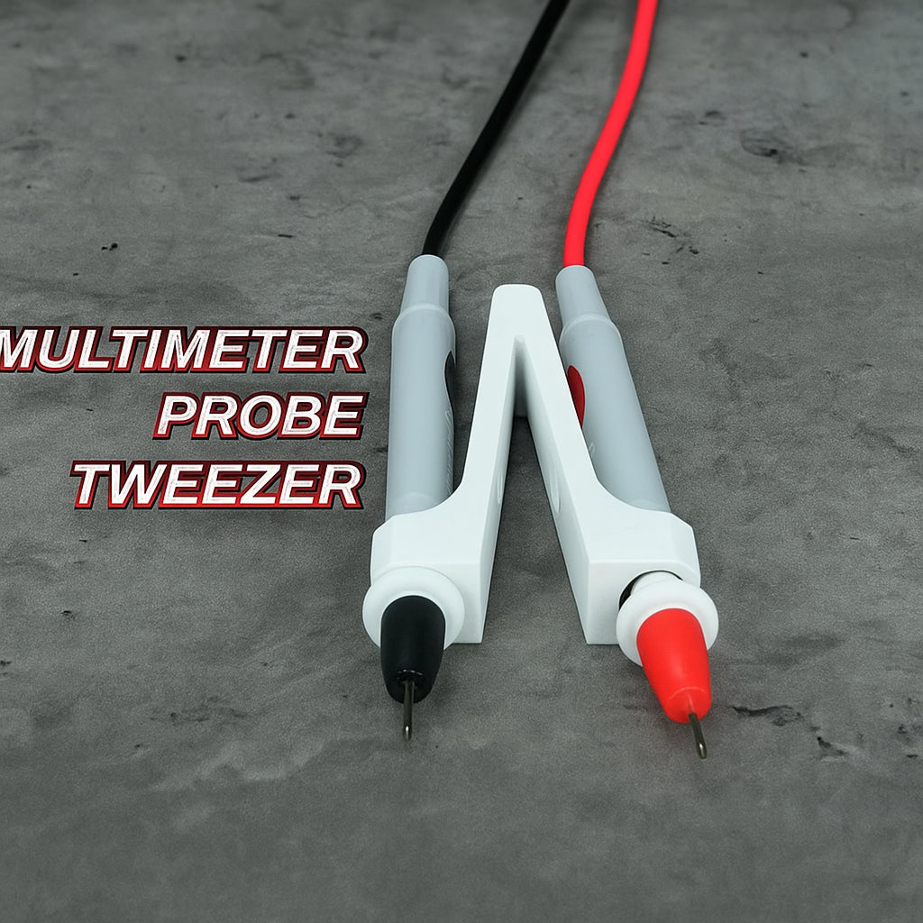Multimeter Probe Tweezer Holder Ergonomic Grip Solder PCB Tool SMD Test Circuit