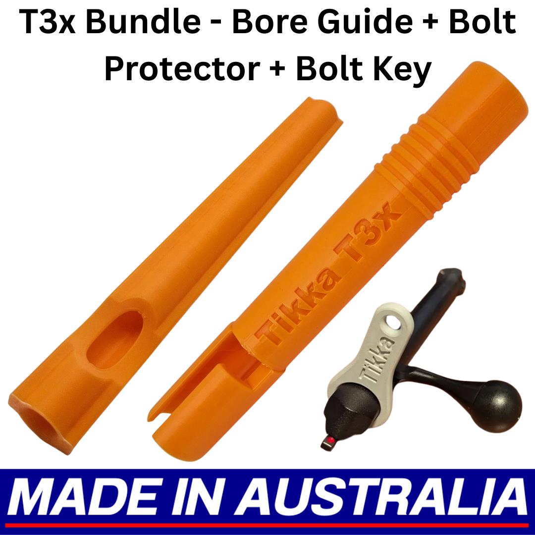 Tikka T3x Bundle - Bolt Holder Protector, Bore Guide Rod Snake, Disassembly Tool