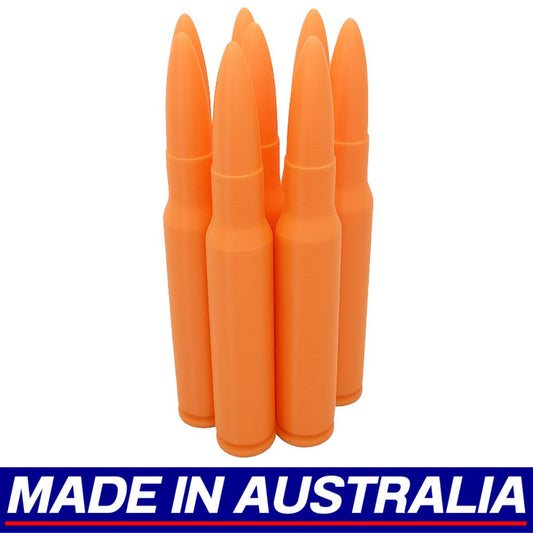 .30-06 Dummy Rounds 8x Pcs Pack Plastic Training Ammo Centrefire Bullets Rifle