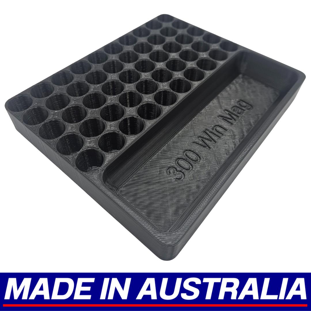 .300 WIN MAG Reloading Block Ammo Stand Ammunition Loading Tray 50 Round